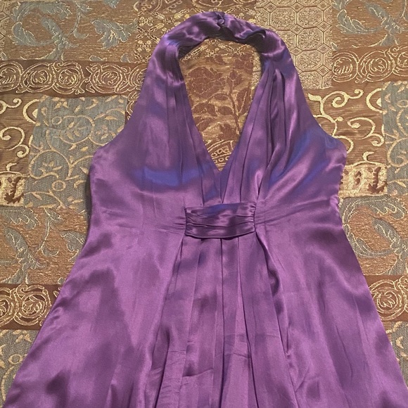 Beautiful Purple Silky Dress - Picture 2 of 4